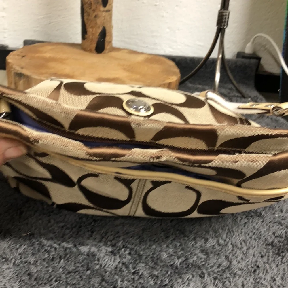 Coach‎ signature purse brown canvas
